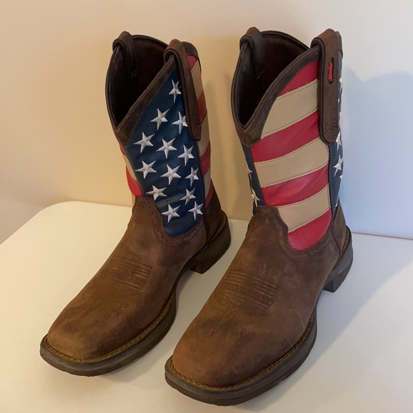 DURANGO REBEL PATRIOTIC PULL-ON WESTERN FLAG BOOT - Picture 5 of 17
